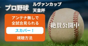スカパー！でプロ野球・ルヴァンカップ・天皇杯が見られる！視聴方法を絶賛解説中
