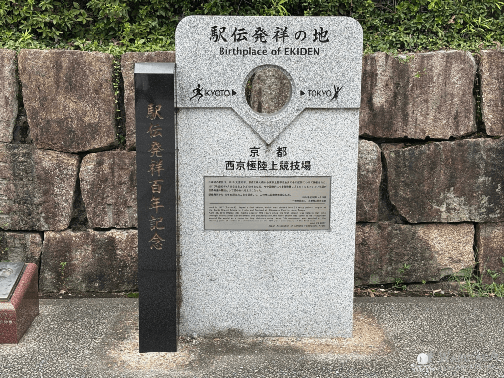 京都サンガF.C.の特徴・注目選手9選|日程・チケット・観戦ガイド【2026/27版】 60 たけびしスタジアム京都にある駅伝発祥のモニュメント