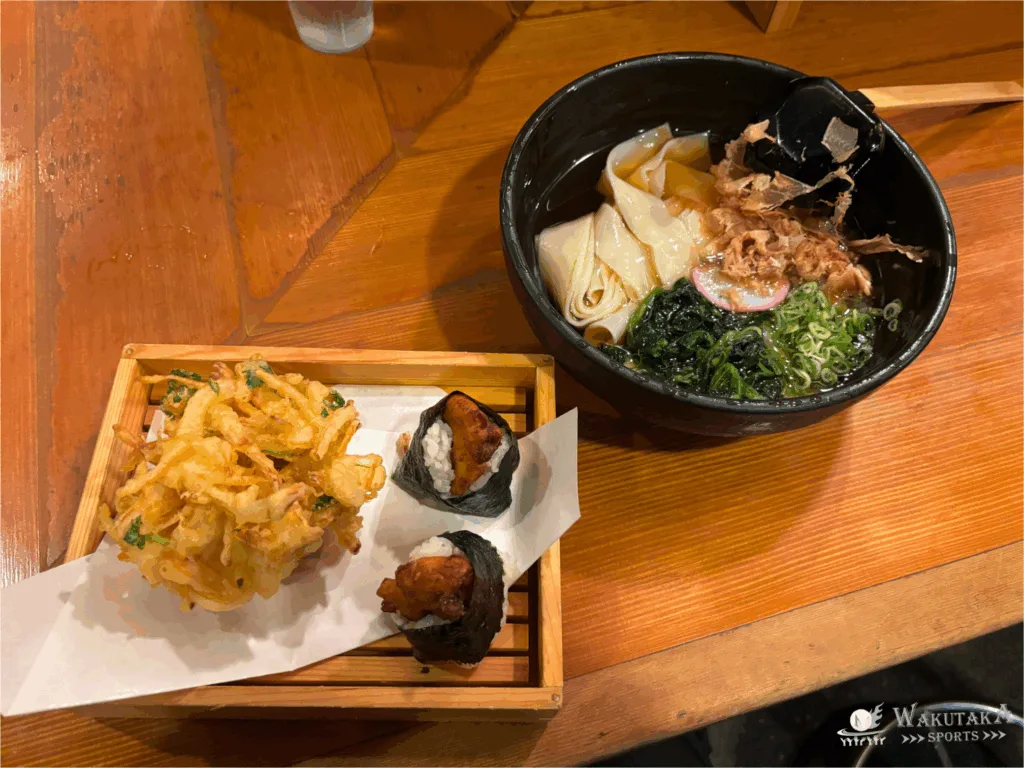 めんつるびのきしめん・とり天