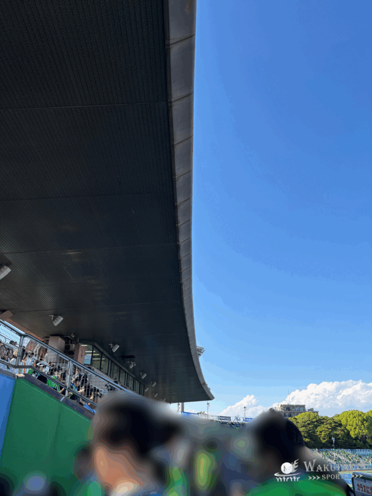 【2025年最新版】レモンガススタジアム平塚 – 座席完全ガイド 36 通路より後ろの部分はメインスタンドの座席によっては雨に濡れない可能性も