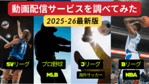 【2025年版】プロ野球・Jリーグ・Bリーグ・海外サッカー・MLB・NBAの配信サービス比較｜料金・対応リーグ・無料で見る方法