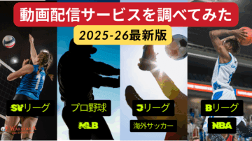 【2025年版】プロ野球・Jリーグ・Bリーグ・海外サッカー・MLB・NBAの配信サービス比較｜料金・対応リーグ・無料で見る方法