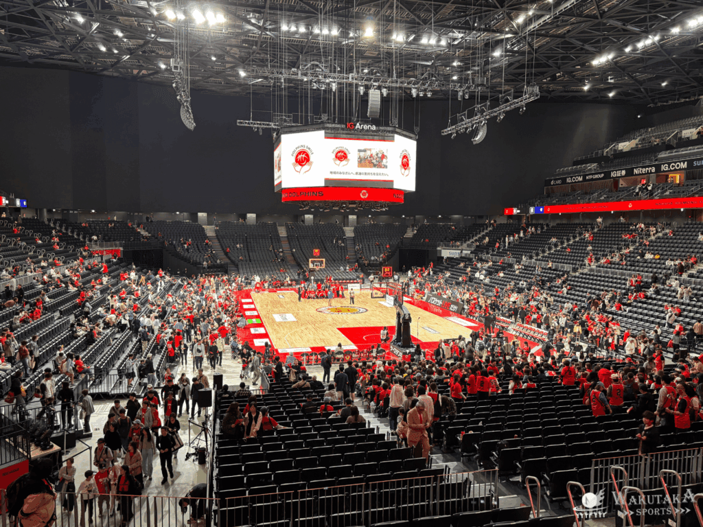 2階エンド席からのIGアリーナの見え方