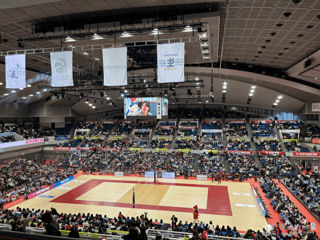 おおきにアリーナ舞洲からの座席の見え方（2階・センター席から）