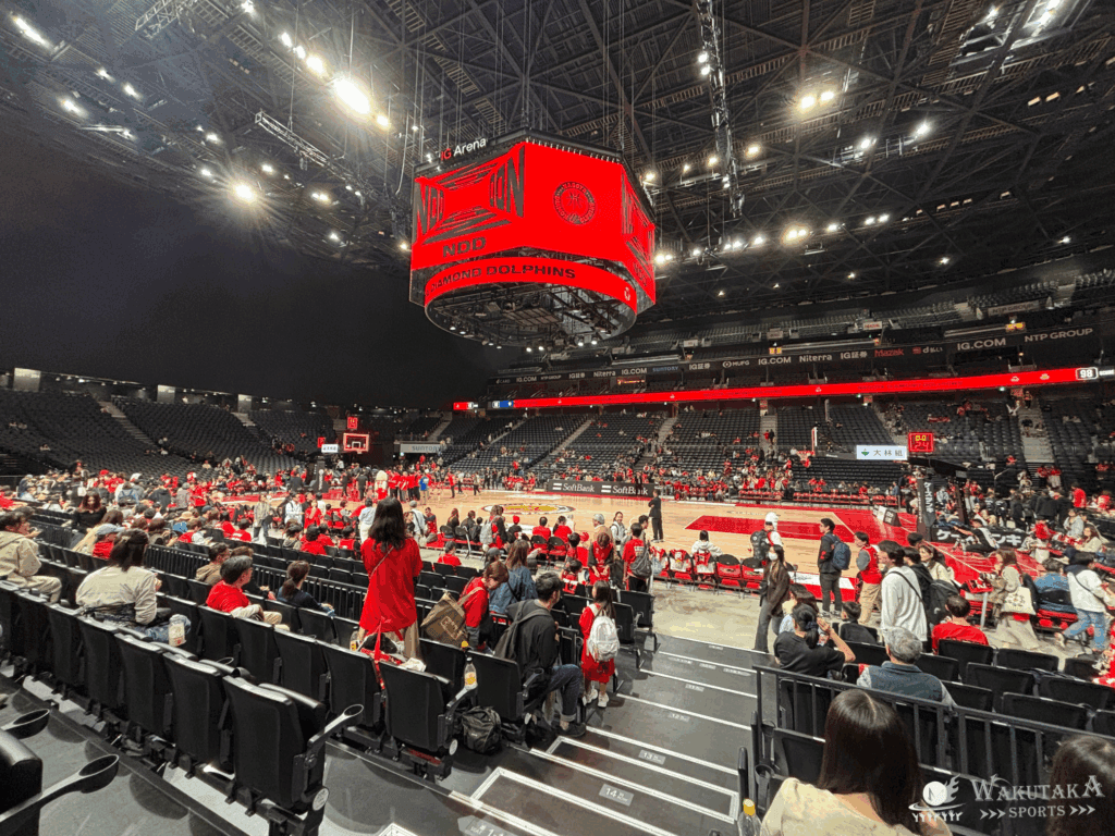 1階席から見るIGアリーナの見え方
