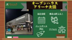 【初心者向け】オープンハウスアリーナ太田 観戦ガイド｜試合日程・アクセス・周辺観光も紹介！