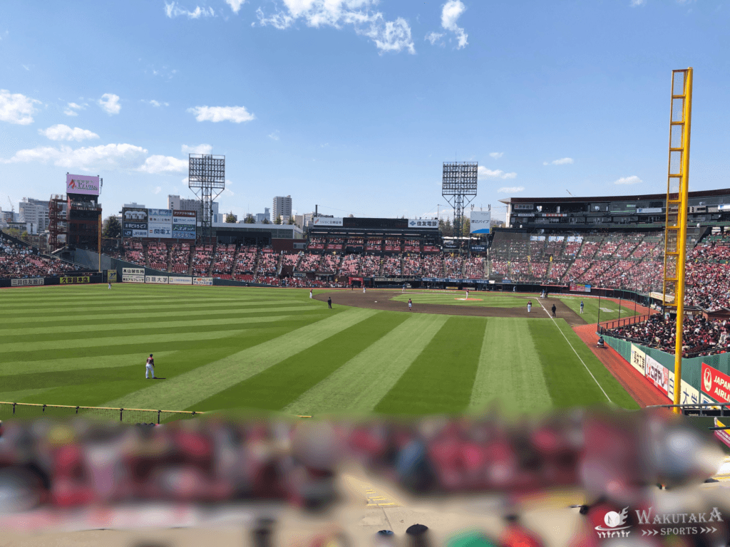 楽天モバイル 最強パーク宮城 レフト外野席からの見え方