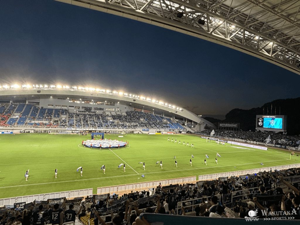 【2026/27版】ベスト電器スタジアム座席ガイド|おすすめ席・見え方・雨対策を解説 38 ベスト電器スタジアム・バックスタンドからの座席の見え方